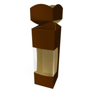 Caixa Castanha 4,5×4,5x13cm
