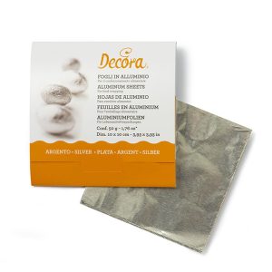 Folhas de Alumínio Prateadas 50gr (+/-150 unid)