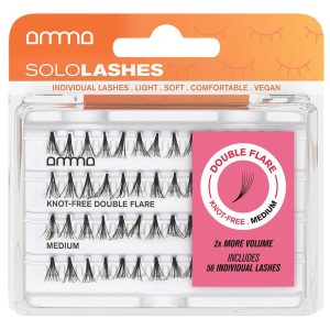 AMMA Solo Lashes – Knot-Free Double Flare Medium