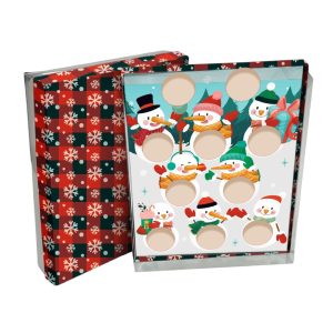 Caixa Bonecos de Neve P/10 brigadeiros