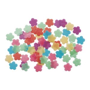 Decoração em Hóstia Flores 1,5cm 50uni
