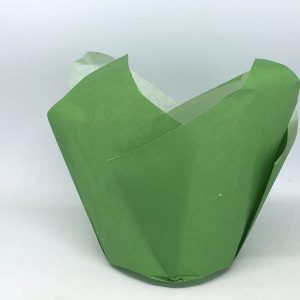 Tulipas Papel Verde Peq. (+-100 unid)