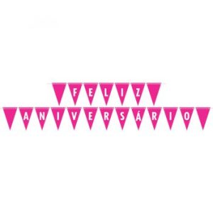 Faixa Feliz Aniversário Pink – Junco