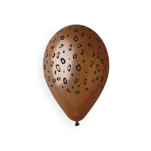 Balão de Latex Animal Stripes Castanho 33cm
