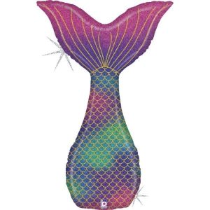 Balão Foil 46″ Cauda de Sereia Brilhante
