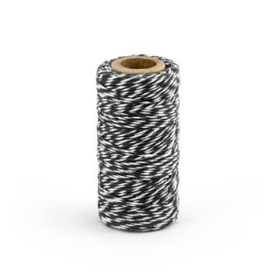 Rolo de Fio Branco e Preto 50m