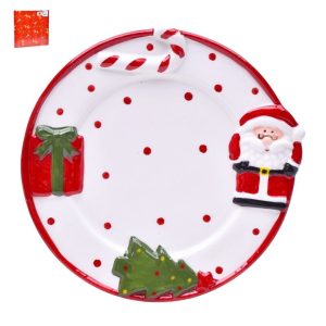 Prato Natal 21.5cm Unid