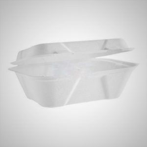 Embalagem em Cana de Açúcar com tampa articulada – 600 ml