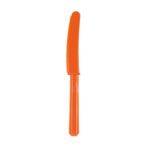 Facas Plásticas Cores Variadas 10 uni