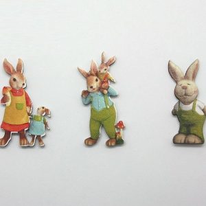 Autocolante Madeira Coelhos Uni