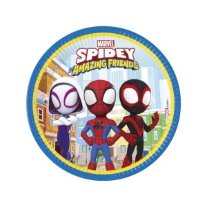 Pratos 23cm Spidey 8uni