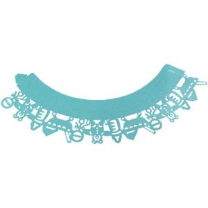 Cintas para Cupcake Azul Bebé 12 Unidades PME