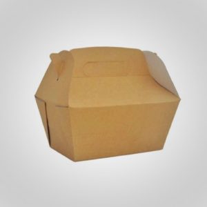 Caixa Maleta Kraft com Asa Biolaminada 17x10cm – Pack 50 un.