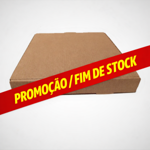 Caixa de Pizza 24cm – Cartão Kraft Castanho
