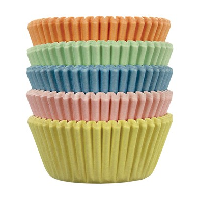 Mini Forminhas Pastel 5 cores 100 unid - Image 2