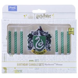 Conj. 7 Velas Slytherin Harry Potter
