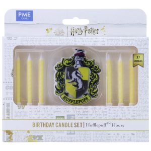 Conj. 7 Velas Hufflepuff Harry Potter