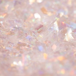 Flocos Glitter iridescente Branco Cristal 3gr