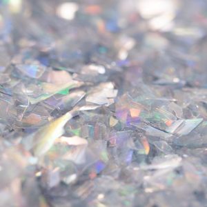 Flocos Glitter Iridescente Prata 3gr