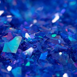 Flocos Glitter Iridescente Azul Safira 3gr