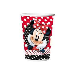 Copo Descartável Minnie Vermelha