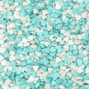 Corações Azul Claro e Branco 55gr