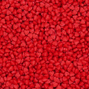 Mini Corações 3D Vermelho 75g