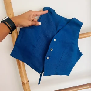 calcao e colete tamanho 3 anos azul