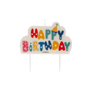 Vela Happy Birthday Colorida