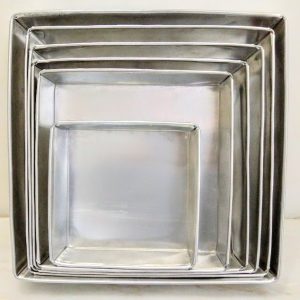 Forma Quadrada Alumínio 16x16cm