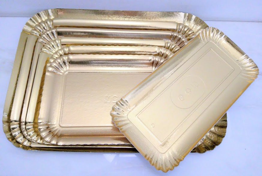 Travessa Dourada 42x16cm