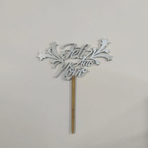 Topo de Bolo MDF – Feliz Ano Novo