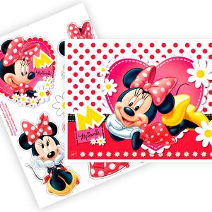 Kit Decorativo Minnie Vermelha