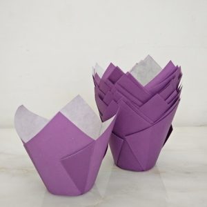 Tulipas Papel Roxas Peq. (+-100 unid)