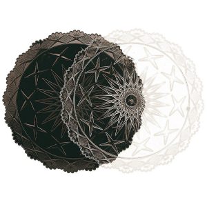 Prato Cristal Stella Castanho 26cm