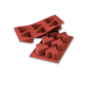 Molde Silicone Corações 8 Unid