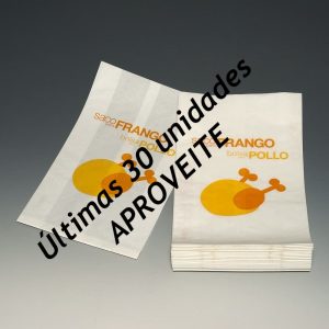 SACOS PAPEL + PP PARA FRANGO ASSADO, COM IMPRESSÃO STANDARD