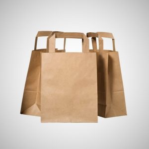 SACOS ASA PLANA EM PAPEL KRAFT NATURAL
