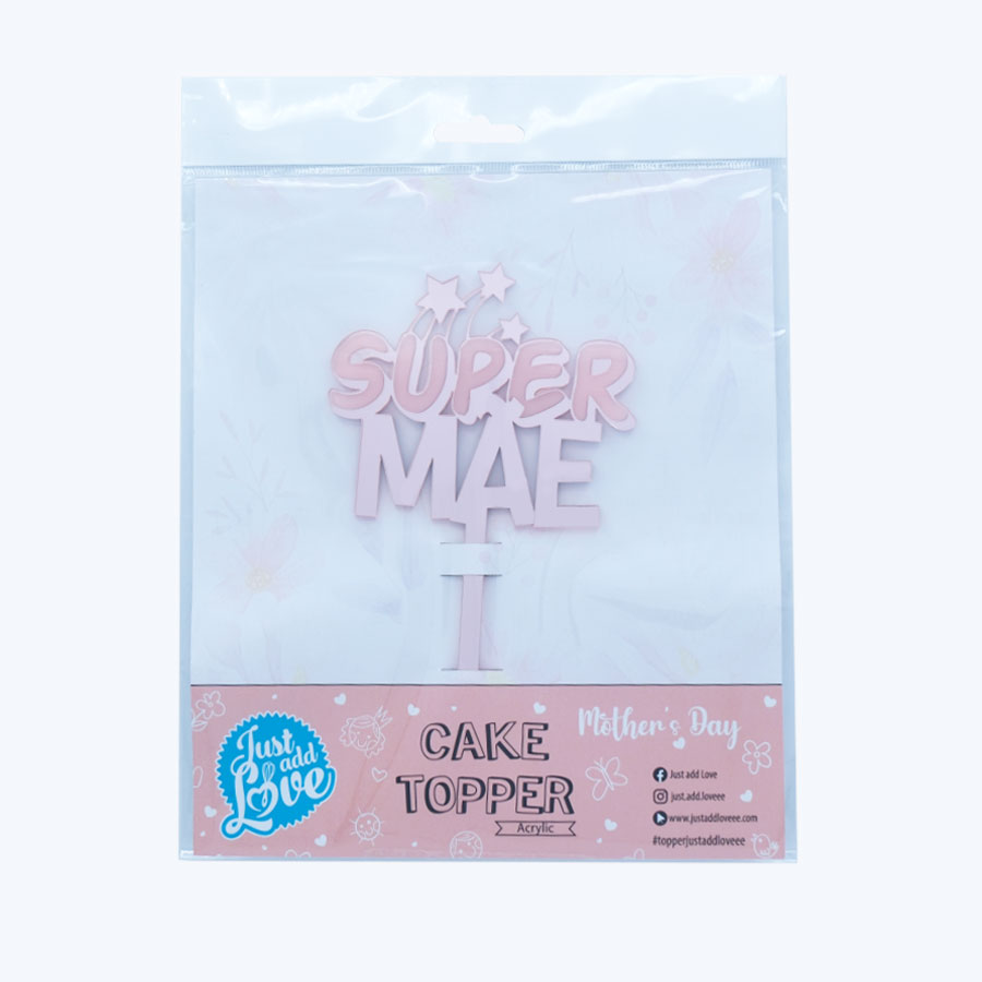 Topper Acrílico – Super Mãe - Image 2