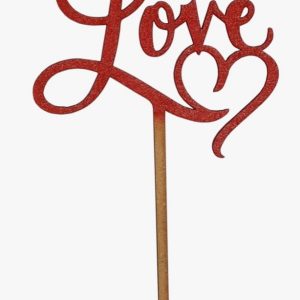 Topper MDF Vermelho – Love