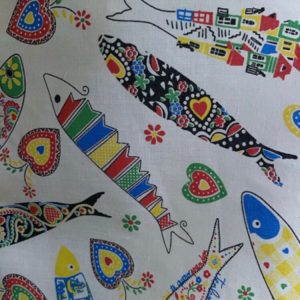 Toalha de Mesa Jacquard Sardinha 2.5×1.5m
