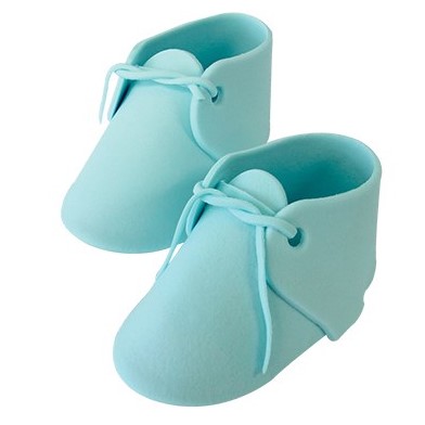Botinhas de Bebé em Açúcar – Azul