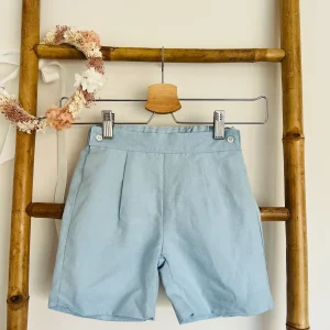 Calção Simples de menino - Azul bebé