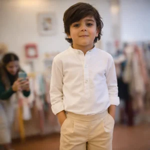 Camisa Carcela Gola a Padre