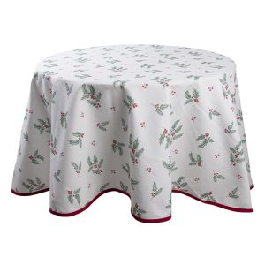 Toalha de Mesa Redonda Azevinhos