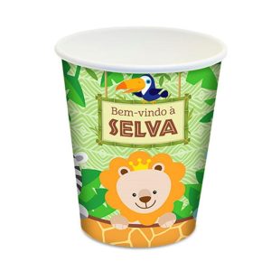 Copo Descartável Bem Vindo á Selva