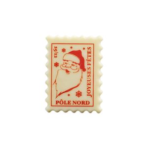 Selos de Chocolate Branco Pai Natal