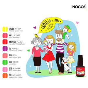 Inocos Verniz Gel Coleção A Família da Maria