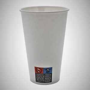 Copo de Cartão Branco para Bebidas Quentes e Frias, 240ml / 24cl – 100 un.