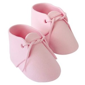 Botinhas de Bebé em Açúcar – Rosa